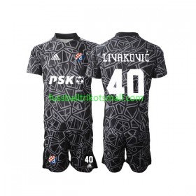 Fußballtrikots Dinamo Zagreb Livakovic 40 Torwart Kinder 2022-2023 Kurzarm Heimtrikotsatz kaufen